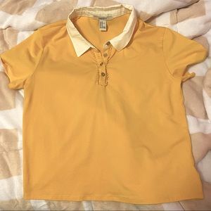 cropped collared top